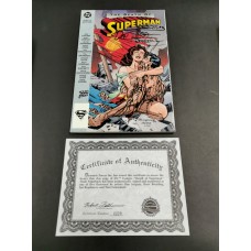 DEATH OF SUPERMAN - SIGNED TRADE PAPERBACK WITH CERTIFICATE 4220/5000